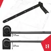 KOTARBAU® 2er Set Ladenband schwarz 400 mm Kreuzgehänge Produktbild-Vorschau 7
