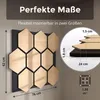 Dalsys 4x Akustikpaneele Holz 76x62cm mit Hexagon-Muster Produktbild-Vorschau 2