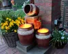 Springbrunnen Krüge mit LED-Beleuchtung Gartenbrunnen Produktbild-Vorschau 1