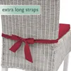 Beautissu Set di 4 cuscini per sedia Pia, 40x45 cm, rosso Anteprima dell’immagine prodotto 4