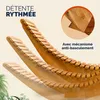 CASARIA® Chaise Longue à Bascule en Bois d'acacia certifié Voir les images du produit 5