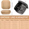 100 Backpapier Airfryer Antihaft-Einweg-Papiereinlage für Produktbild-Vorschau 7