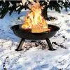 Feuerschale aus schwarzem Stahl, Durchmesser 57 cm Produktbild-Vorschau 4