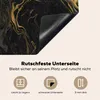 KitchenYeah© Herdabdeckplatte Marmor - Textur - Grau - Gold Produktbild-Vorschau 5