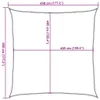 Vela Parasole 160 g/m² Beige 4,5x4,5 m in HDPE Anteprima dell’immagine prodotto 9
