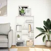 vidaXL Knihovna bílá 72x20x120,5 cm dřevěný materiál Náhled obrázku produktu 3
