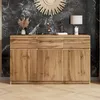 MODFU Sideboard Holz,Kommode mit 3 Türen und 3 Produktbild-Vorschau 3