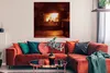 MuchoWow® Poster Kamin mit offener Tür 100x100 cm - Produktbild-Vorschau 2