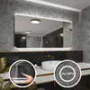 Badspiegel mit LED Beleuchtung und Touch-Schalter - Modena Produktbild-Vorschau 1