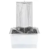 vidaXL Gartenbrunnen mit Pumpe Edelstahl 76 cm Dreieckig Produktbild-Vorschau 5