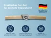 A product image with marketing text and icons. Produktbild-Vorschau