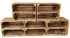 5er Vintage Holzkisten Geflammte mit Regalbrett - 40x30x24 Produktbild-Vorschau 1