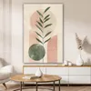 MuchoWow® - Leinwandbilder - Modern - Rosa - Grün - Natur - Produktbild-Vorschau 6