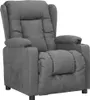 relaxační křeslo vidaXL Light Grey Fabric Náhled obrázku produktu 7