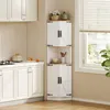 A corner cabinet in a kitchen setting, next to a window with blinds. Podgląd zdjęcia produktu