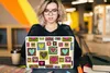 MuchoWow® Laptop Aufkleber Sticker Cover Bohemian - Herzen Produktbild-Vorschau 5