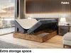 MEBLINI Boxspringbett mit Bettkasten - Gepolstert Produktbild-Vorschau 5