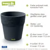 Kunststoff Blumentopf Fogo anthrazit Ø 18 cm Höhe 18 cm Produktbild-Vorschau 4