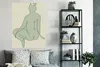 MuchoWow® Poster Frau - Grün - Linienkunst - Abstrakt Produktbild-Vorschau 4