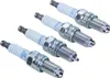 Four spark plugs are arranged diagonally on a white background. Produktbild-Vorschau