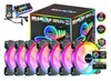 BRAINZAP 7x 120mm LED A-RGB Case Fan SET Gehäuse Lüfter Produktbild-Vorschau 1