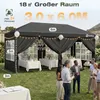 Sekey Faltpavillon 3x6 m wasserdicht UV50+ Gartenpavillon Produktbild-Vorschau 7