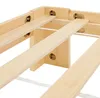 Lit double en bois 160x200 avec 2 tiroirs naturelle pin Voir les images du produit 9