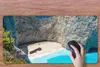 MuchoWow® Schreibtischunterlage Schiffswrack am Strand von Produktbild-Vorschau 3