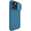 A blue iPhone 14 Pro Max case with a sliding camera cover is shown against a white background. Náhľad obrázku produktu