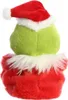 A plush toy Grinch wearing a Santa hat and a red outfit with white trim. Produktbild-Vorschau