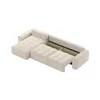 FEDVE Ecksofa RIFU SO aus Bouclé-Stoff mit Schlaffunktion, Produktbild-Vorschau 5