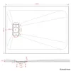 AQUALAVOS Duschwanne 120x90cm weiß SMC Rechteckig flach Produktbild-Vorschau 7
