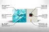 Wallfluent Hodiny - Sklenené Nástenné Hodiny - Tichý Quartz Náhľad obrázku produktu 7