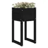 Pflanzkübel 2 Stk. Schwarz 40x40x81 cm Massivholz Kiefer Produktbild-Vorschau 3