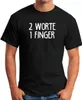 Herren T-Shirt Spruch 2 Worte 1 Finger Fun-Shirt Moonworks® Produktbild-Vorschau 2