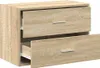 vidaXL Armoire avec 2 tiroirs Chêne Sonoma 60x31x40cm Bois Voir les images du produit 5