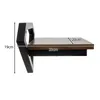 A side view of a wall shelf with dimensions indicated. Produktbild-Vorschau