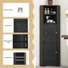 Eckschrank für Bad, Eckbadschrank mit 2 Fächern & Produktbild-Vorschau 6