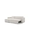 Ecksofa Schlafsofa inkl. Sessel WALDO Stoff Brooklyn Pearl Produktbild-Vorschau 4