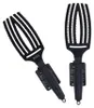 Brosse Olivia Garden Fingerbrush à double poils, noire, Voir les images du produit 6