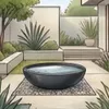 Ella Doris Garten Wasserschale, Antrazit, Ø60cm Produktbild-Vorschau 5
