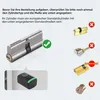 Smartes Türschloss Fingerabdruck, verstellbarer Zylinder Produktbild-Vorschau 2