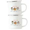 Pumpkin Spice And Everything Nice Emaille Tasse Kürbissuppe Produktbild-Vorschau 2