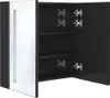 Living Store Szafka z lustrem LED do łazienki czarna Podgląd zdjęcia produktu 5