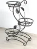 DanDiBo Escalier pour fleurs Métal Noir 87 cm Support pour Voir les images du produit 2