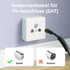 deleyCON 1m SAT TV Antennenkabel Koaxial Kabel HDTV 4-fach Produktbild-Vorschau 4