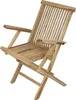 Teakholz Gartenstuhl Klappstuhl mit Armlehnen MALLORCA Produktbild-Vorschau 4