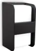 A black outdoor wall light with a frosted glass diffuser. Produktbild-Vorschau