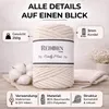 Makramee Garn 3mm Cordy Mini, 250g Baumwollkordel, weich & Produktbild-Vorschau 6