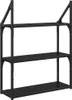 vidaXL Wandregal Wandhalterung Schwarz Eichen-Optik 60 x 21 Produktbild-Vorschau 7